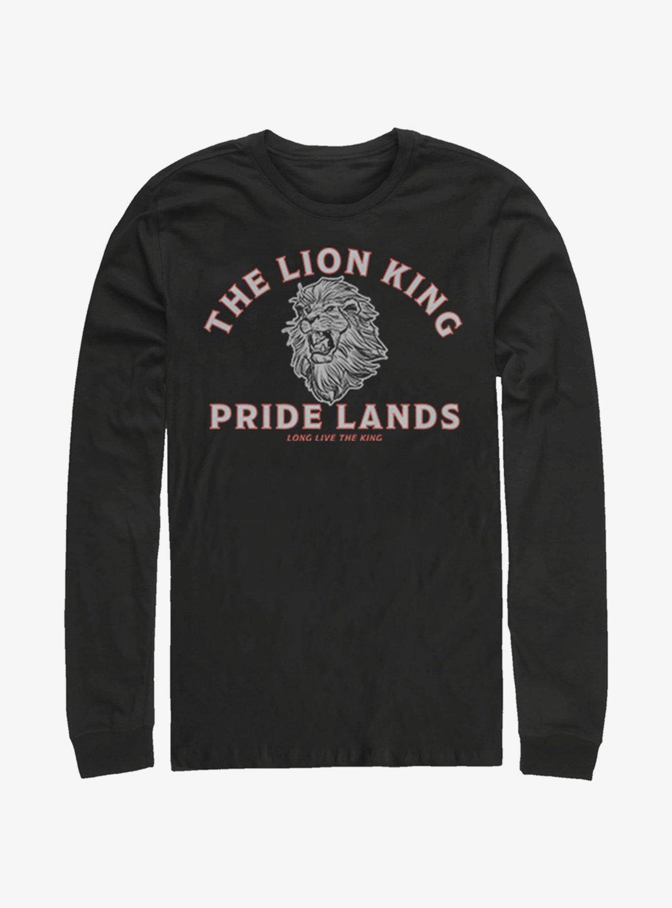 Disney The Lion King 2019 Minimal Lion King Back Long-Sleeve T-Shirt, BLACK, hi-res