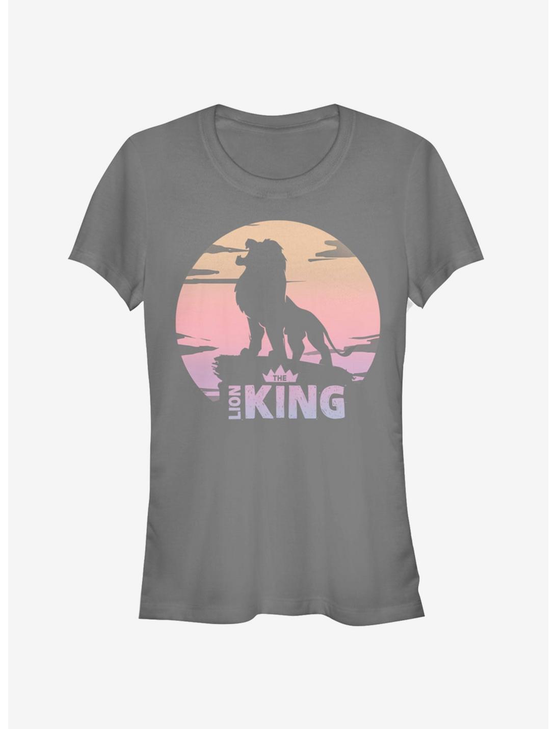 Disney The Lion King 2019 Sunset Logo Girls T-Shirt, CHARCOAL, hi-res