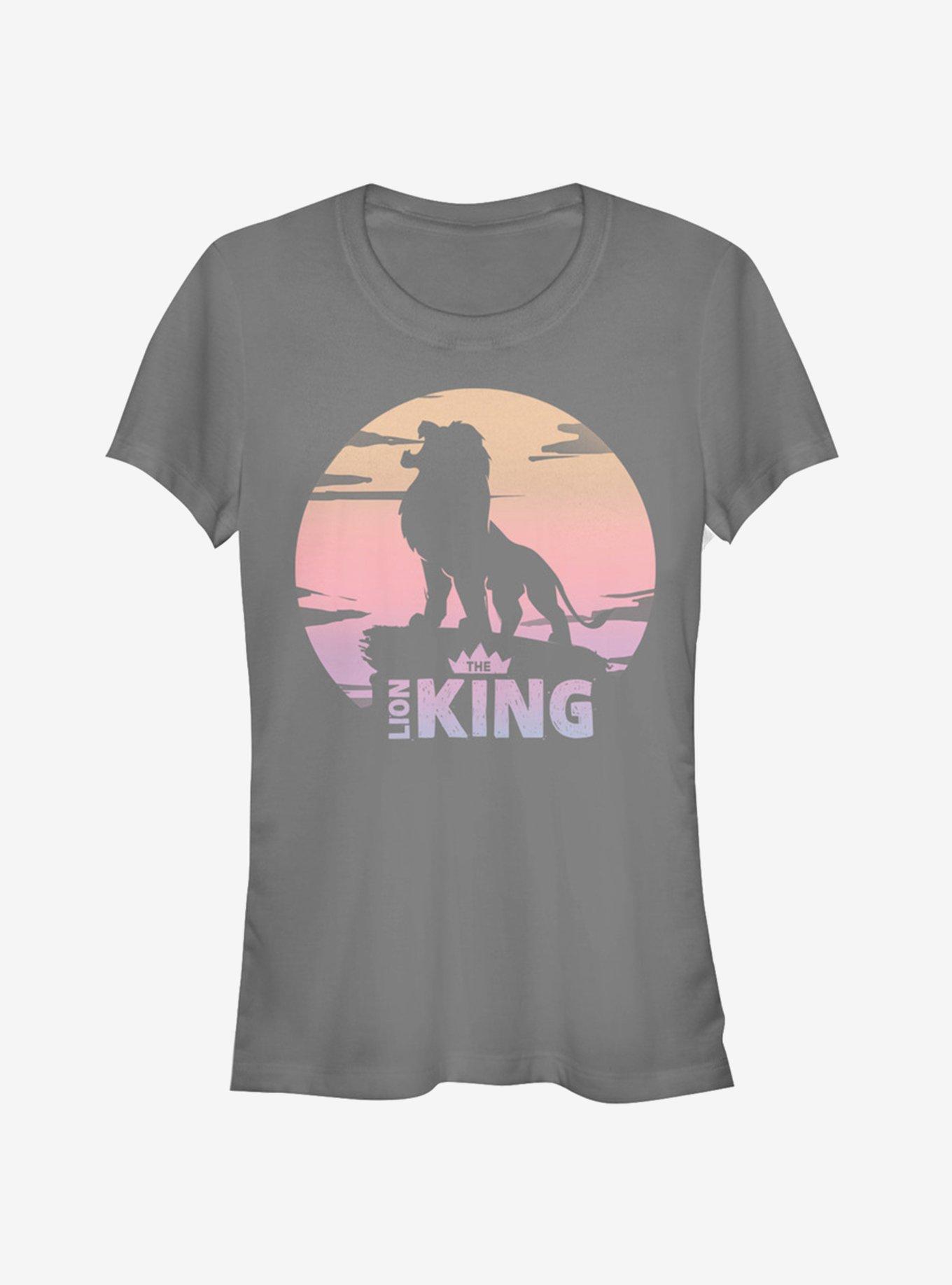 Disney The Lion King 2019 Sunset Logo Girls T-Shirt, CHARCOAL, hi-res