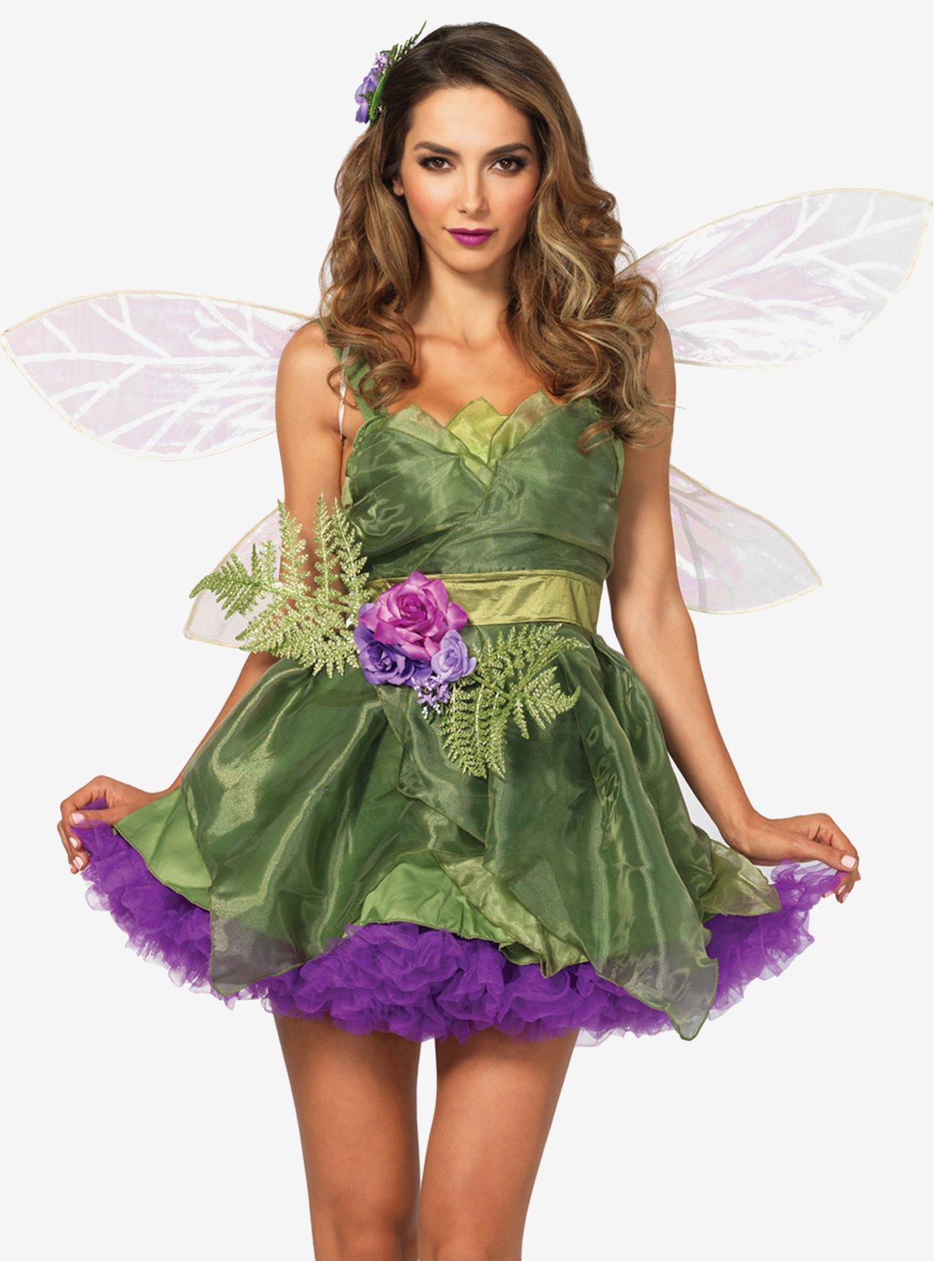 Woodland Fairy Costume, GREEN, hi-res