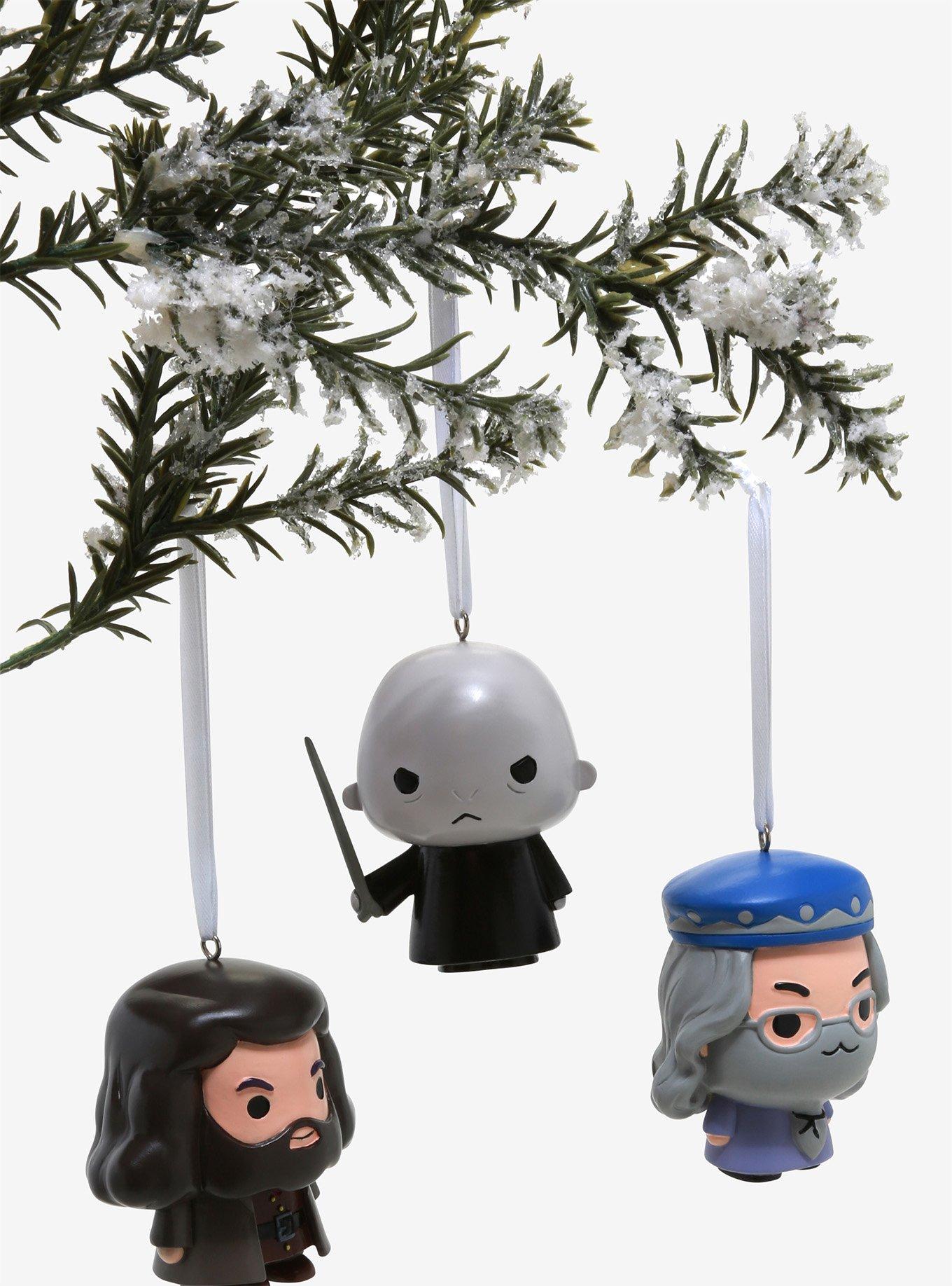 Harry Potter Hagrid Voldemort Dumbledore Ornament Set, , hi-res