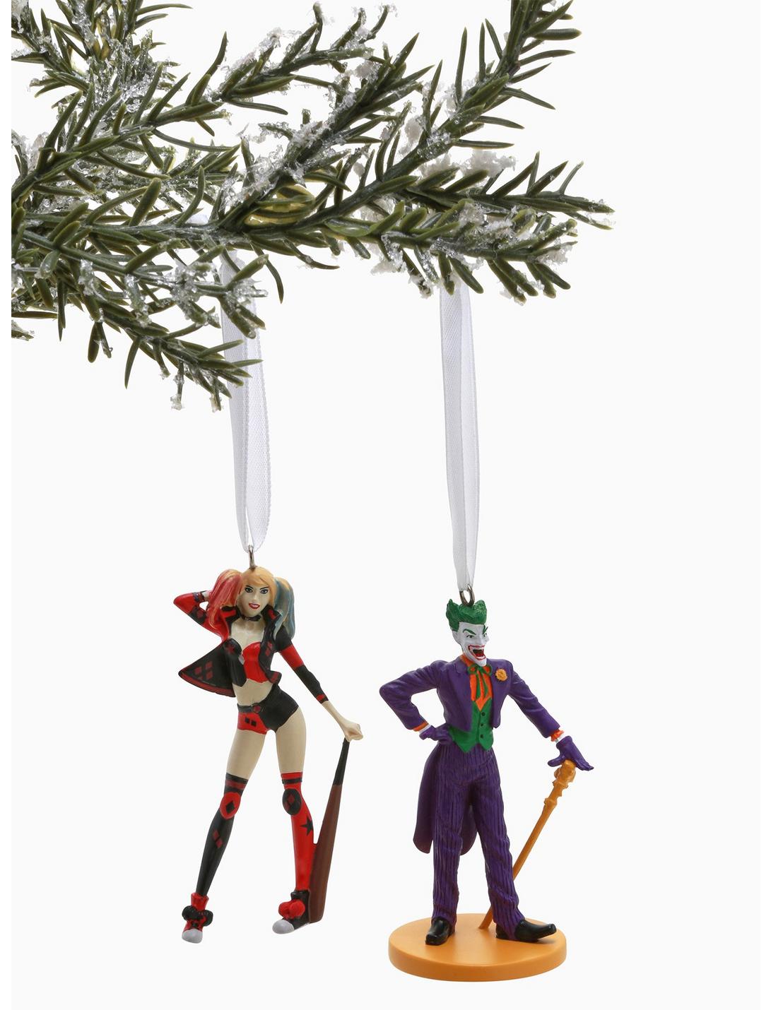 DC Comics Joker & Harley Quinn Ornament Set, , hi-res