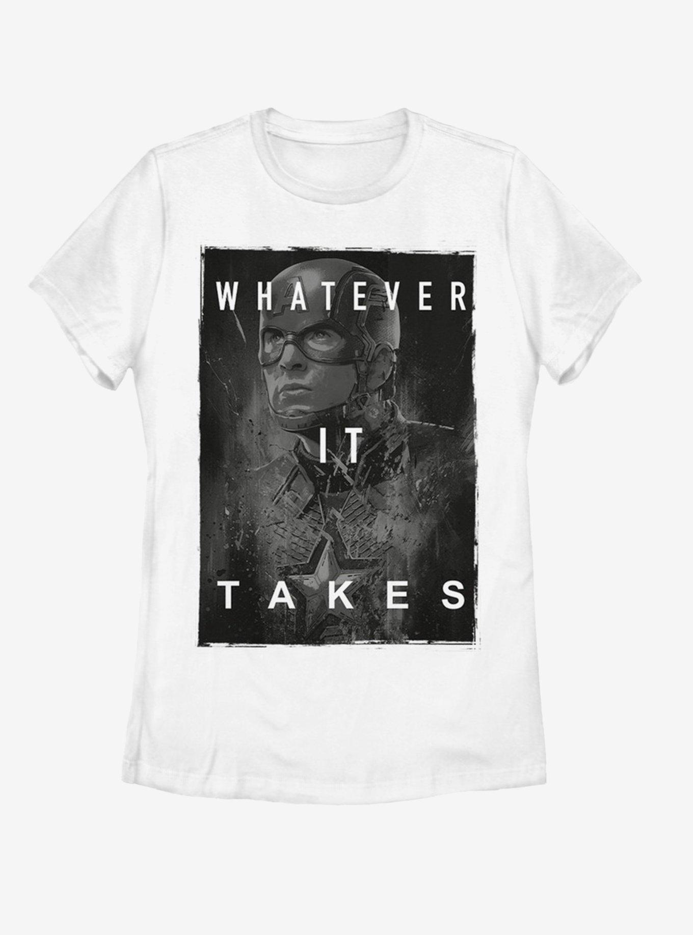 Marvel Avengers Endgame Darken Cap Womens T-Shirt, WHITE, hi-res