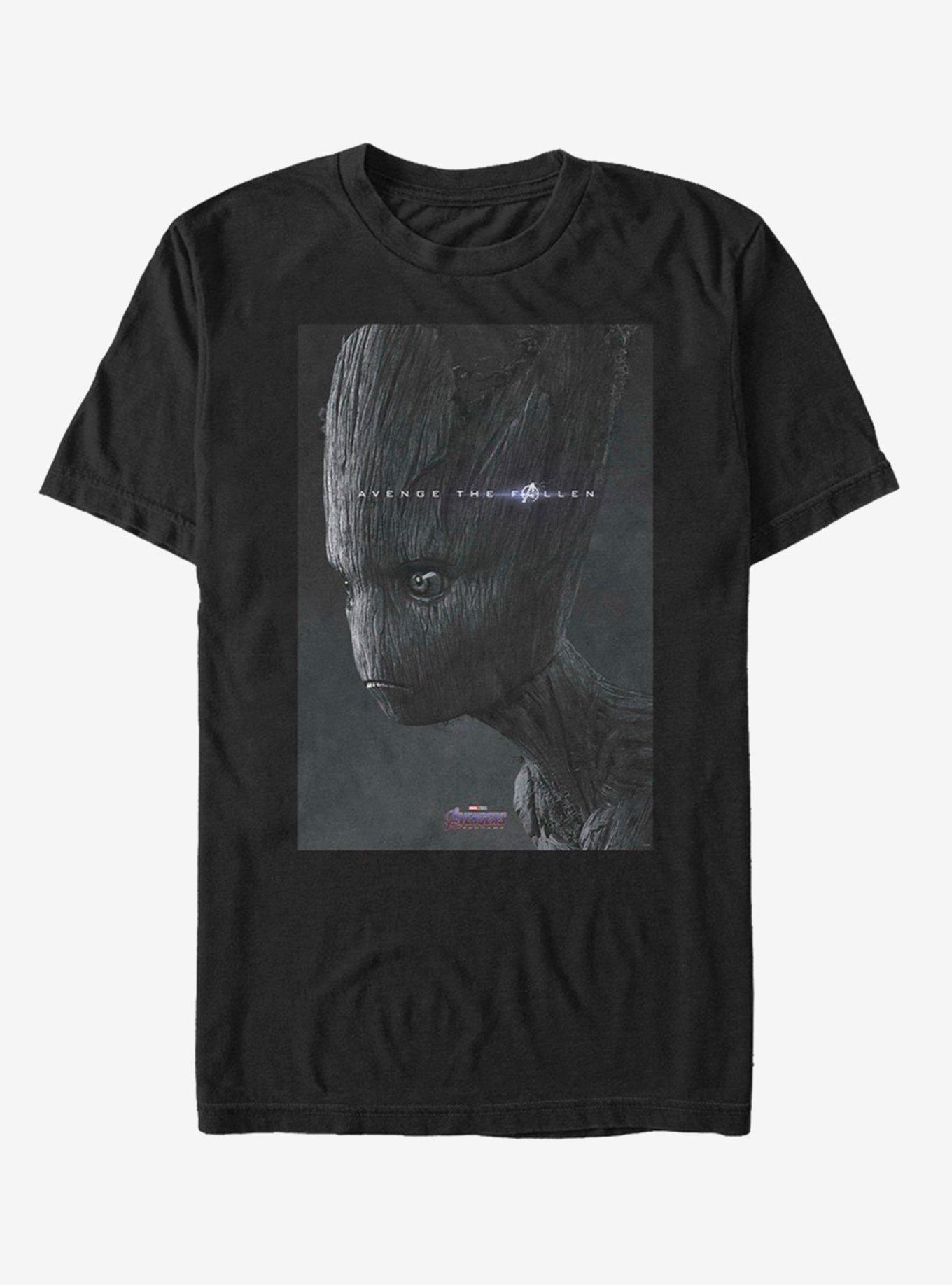 Marvel Avengers Endgame Groot Avenge T-Shirt, BLACK, hi-res