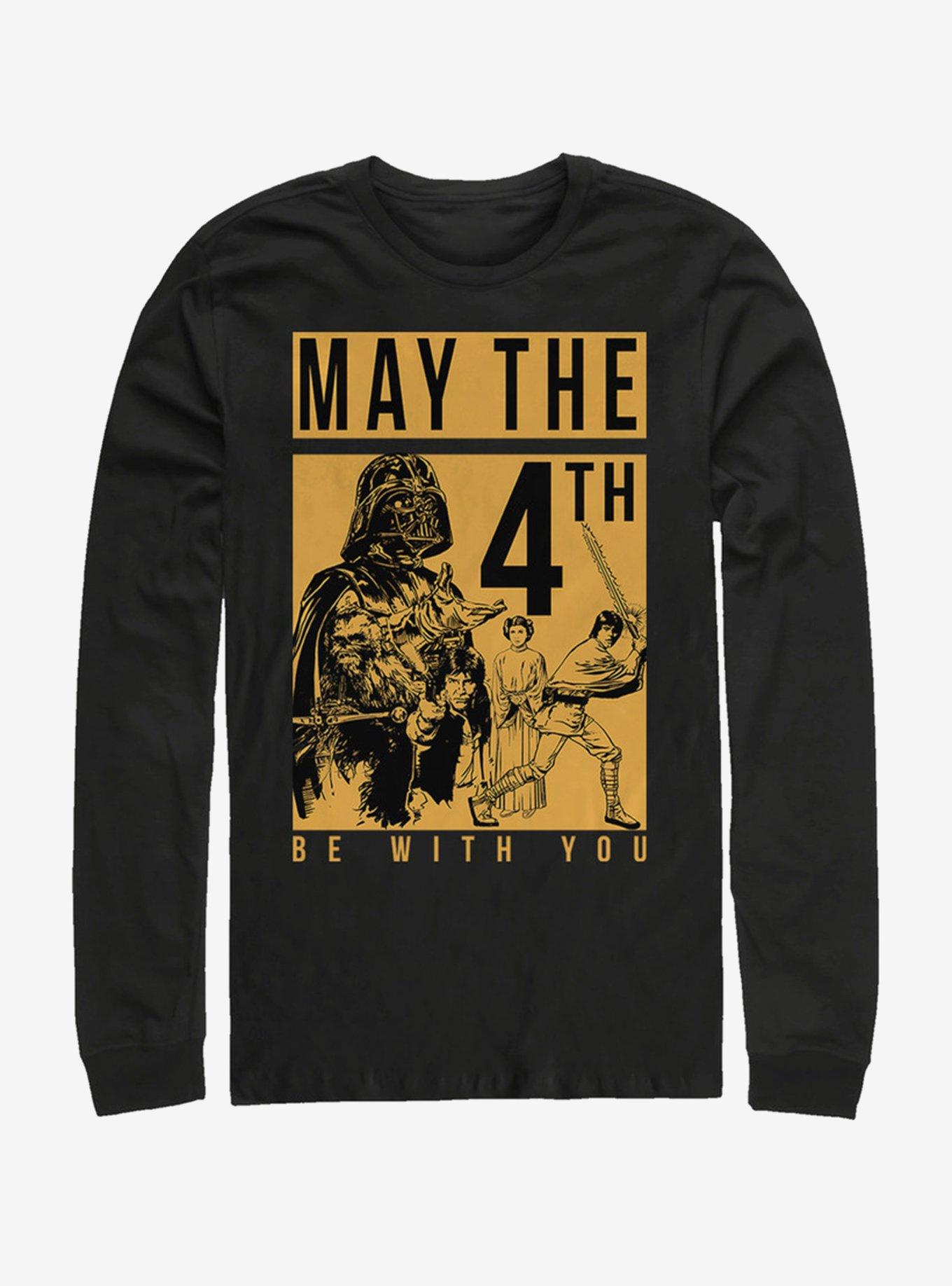 Star Wars May the Fourth Box Long-Sleeve T-Shirt, BLACK, hi-res