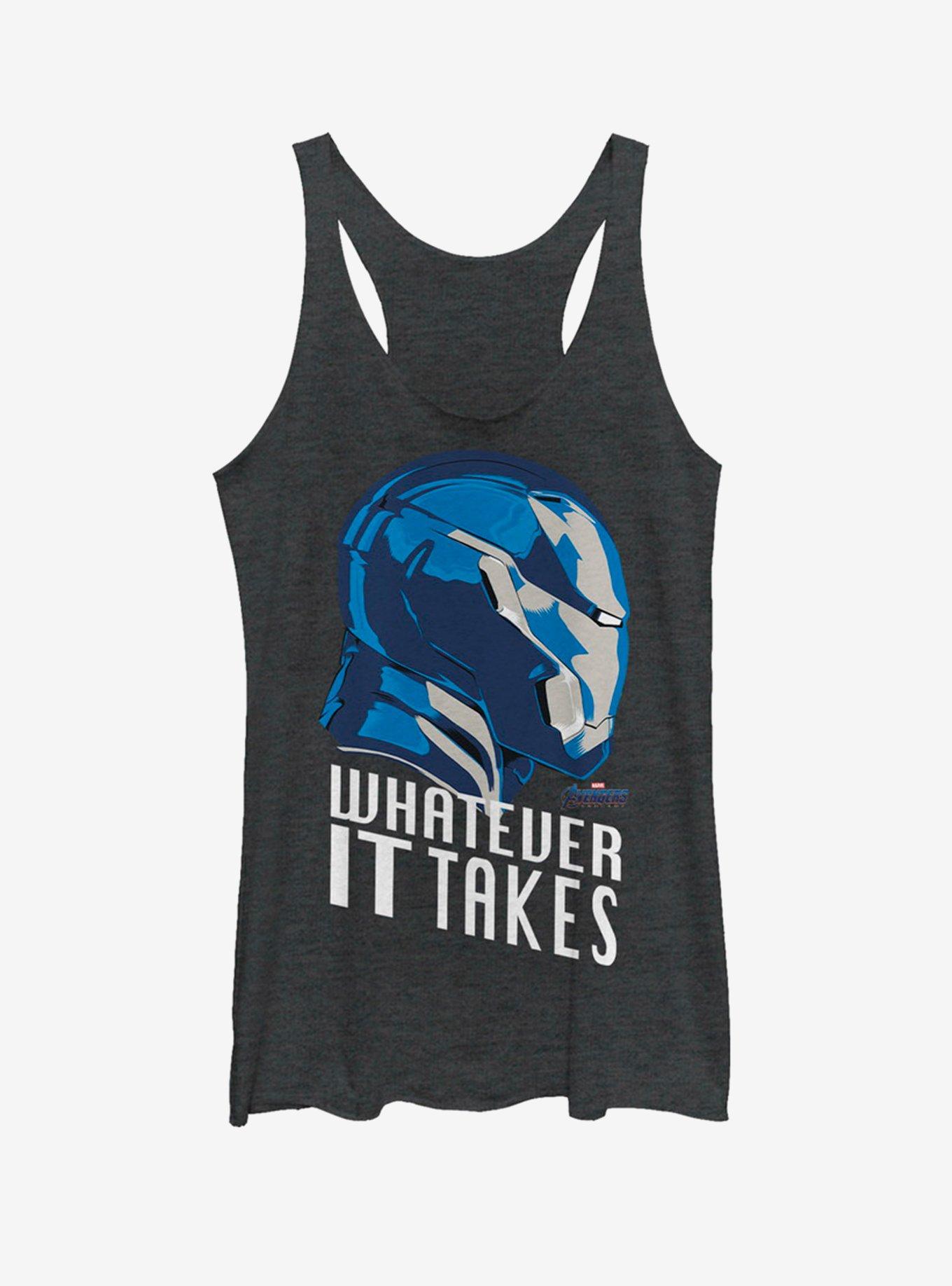 Marvel Avengers Endgame Ironman Calls Womens Tank Top, BLK HTR, hi-res