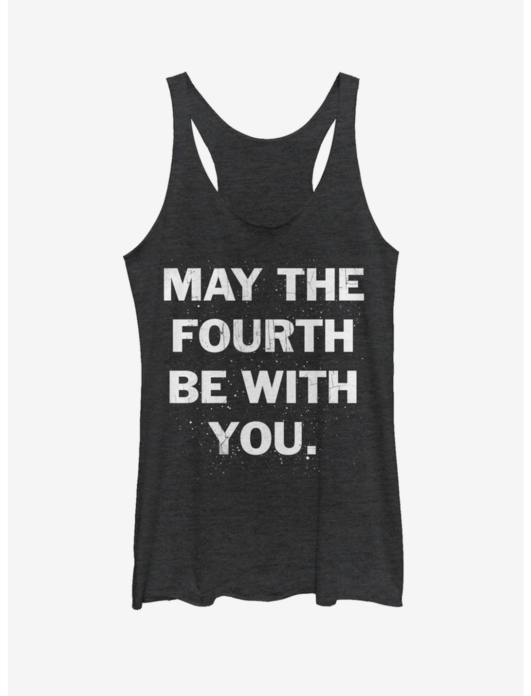 Star Wars May the Fourth Womens Tank Top, BLK HTR, hi-res