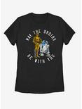 Star Wars May the Fourth Droid Luck Womens T-Shirt, BLACK, hi-res