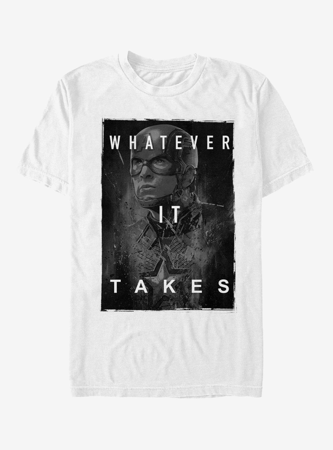 Marvel Avengers Endgame Darken Cap T-Shirt, WHITE, hi-res