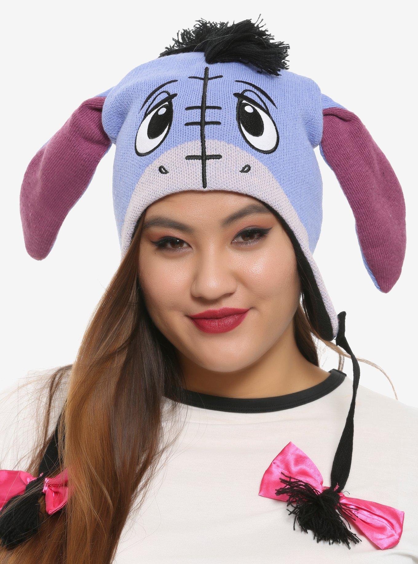 Disney Winnie The Pooh Eeyore Tassel Beanie Hot Topic