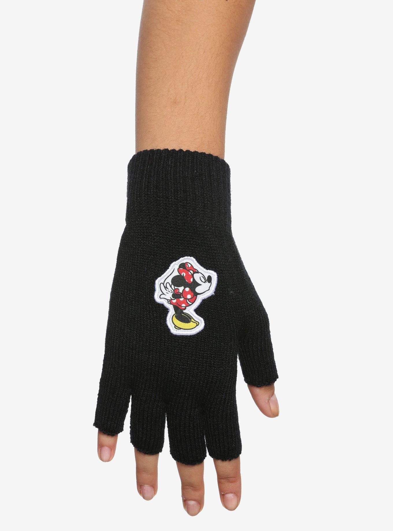 CUT-OFF FINGER GLOVES HAS ALL TIME LOW ON THEM FROM HOT TOPIC
