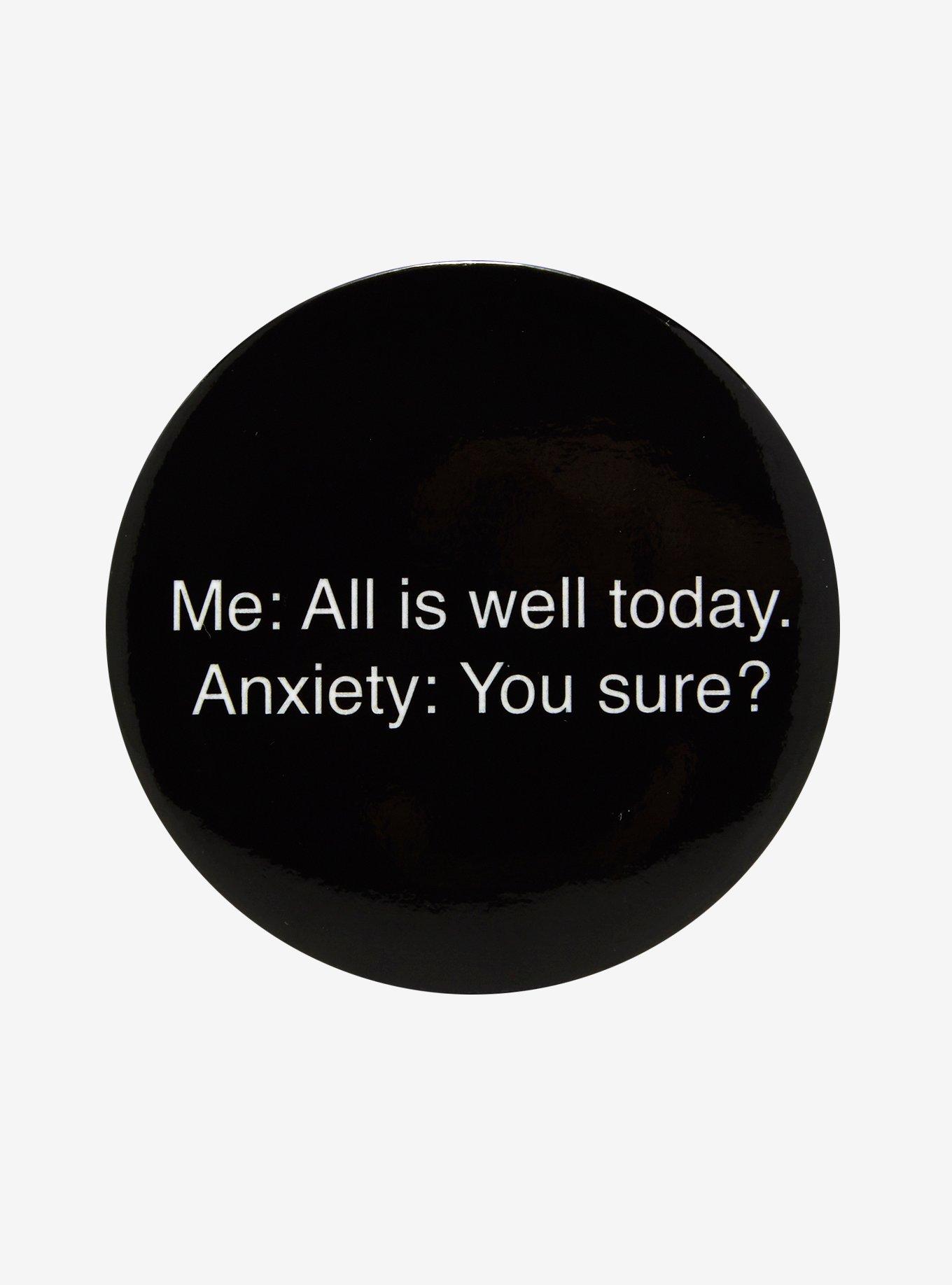 Me & Anxiety Button, , hi-res
