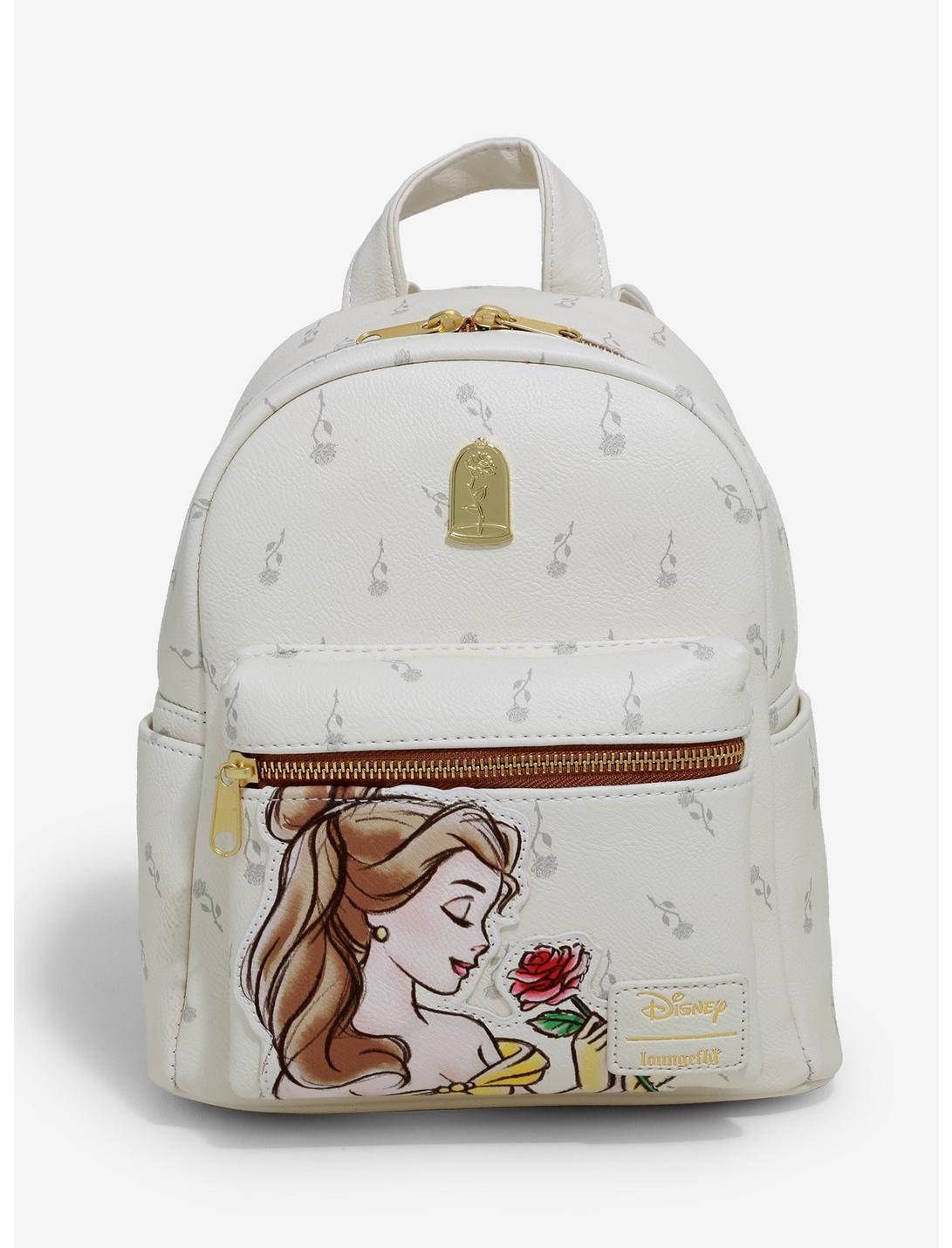 Loungefly Disney Beauty And The Beast Falling Roses Mini Backpack, , hi-res