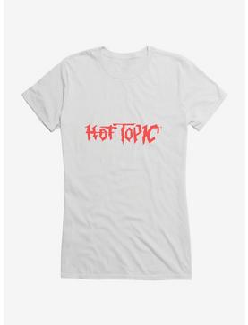 Retro Hot Topic Logo Girls T-Shirt, WHITE, hi-res