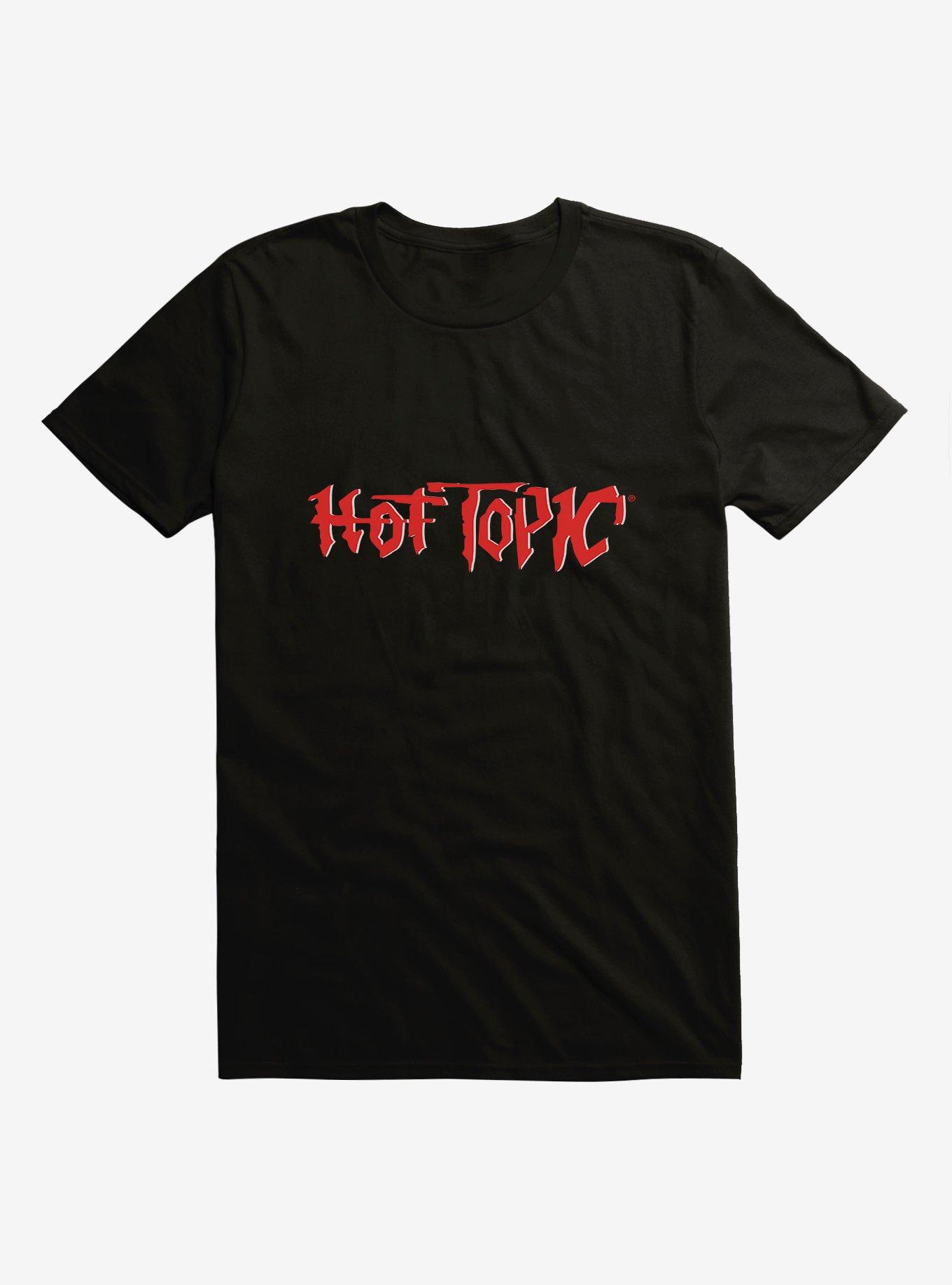 Retro Hot Topic Logo T-Shirt, BLACK, hi-res