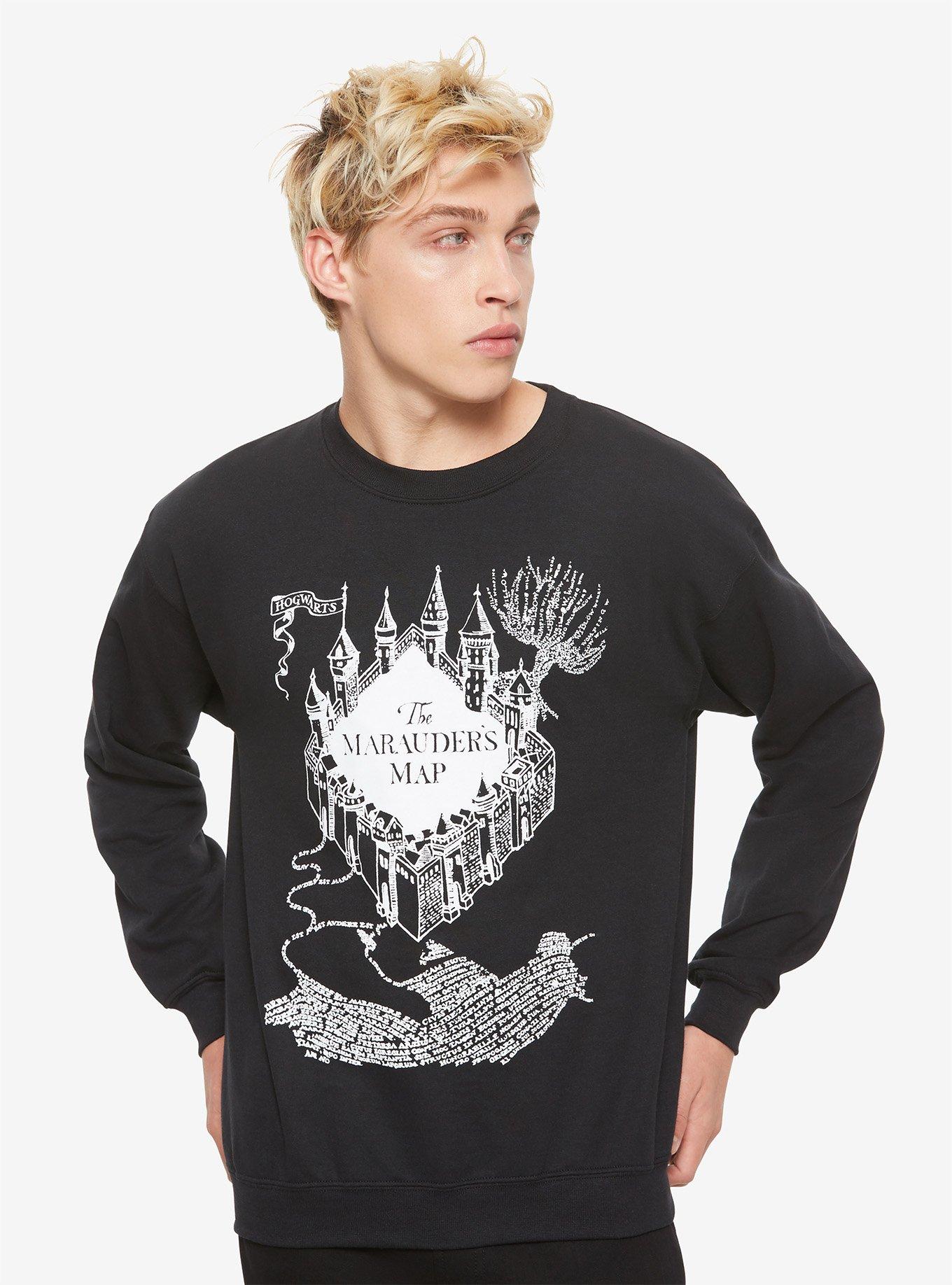 Harry Potter Marauders Map Sweatshirt, WHITE, hi-res