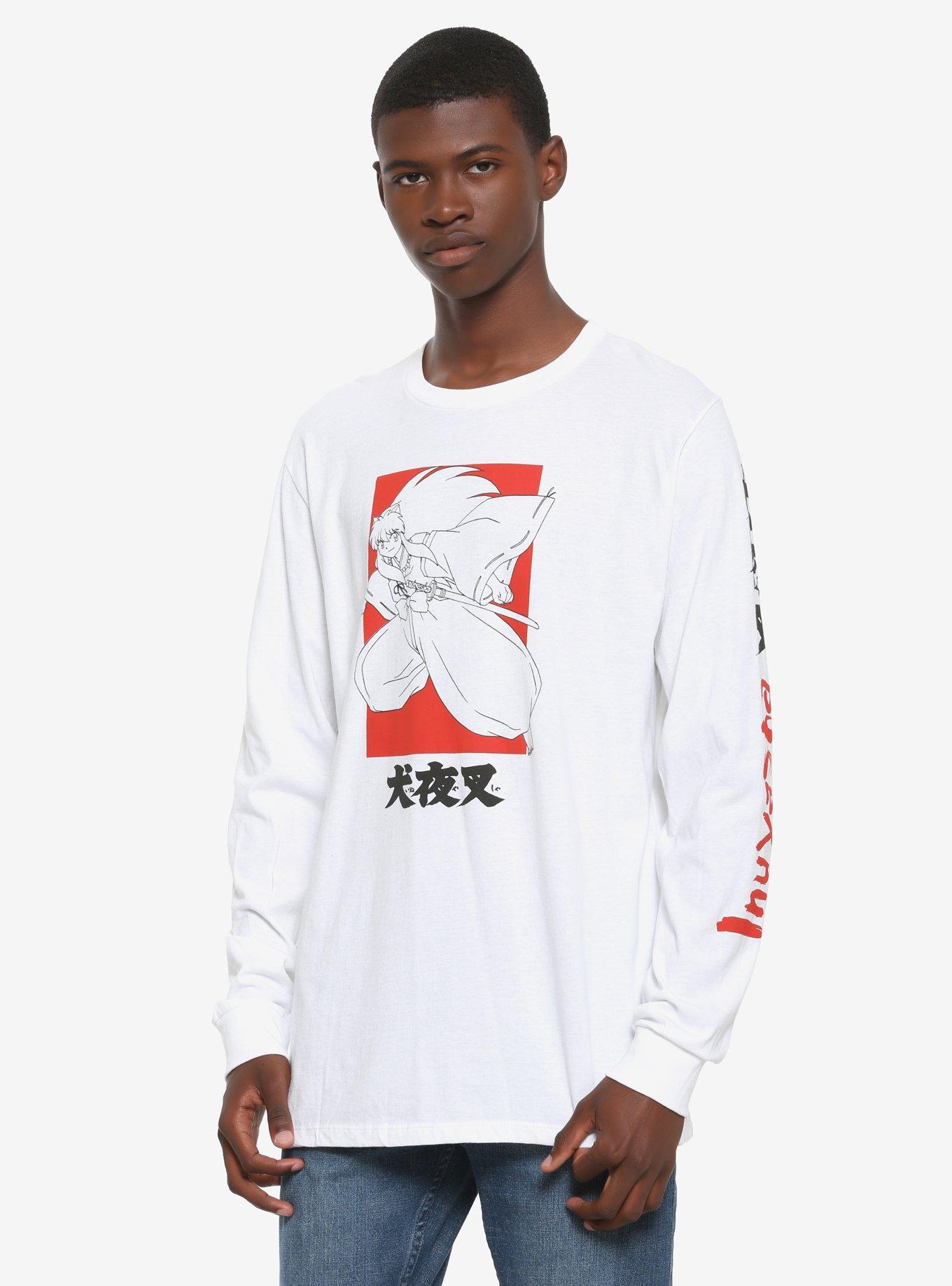 Inuyasha Red & Black Long-Sleeve T-Shirt, MULTI, hi-res