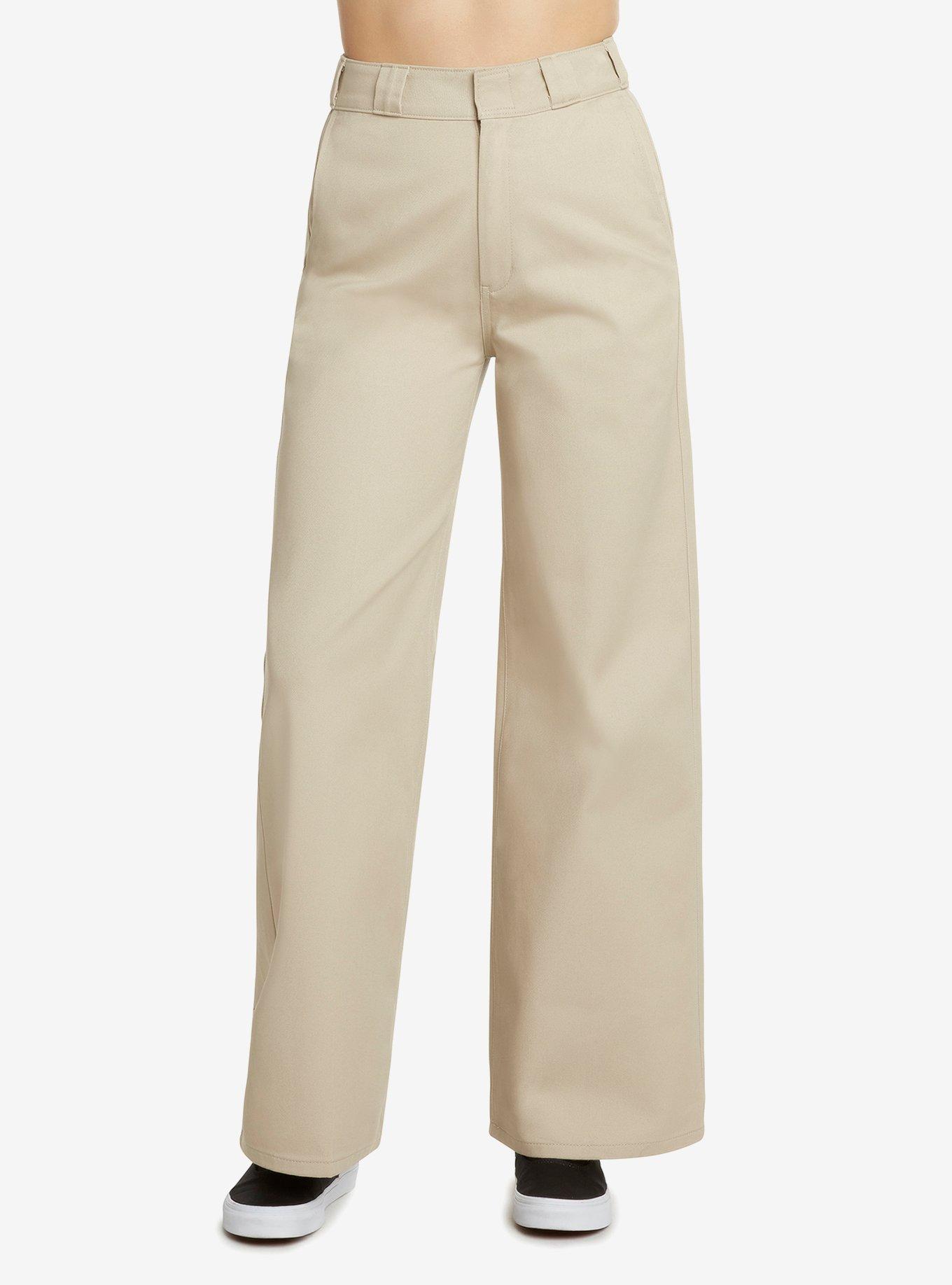 Dickies Wide Leg Pants, KHAKI, hi-res