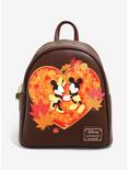 Loungefly Disney Mickey & Minnie Autumn Mini Backpack - BoxLunch Exclusive, , hi-res