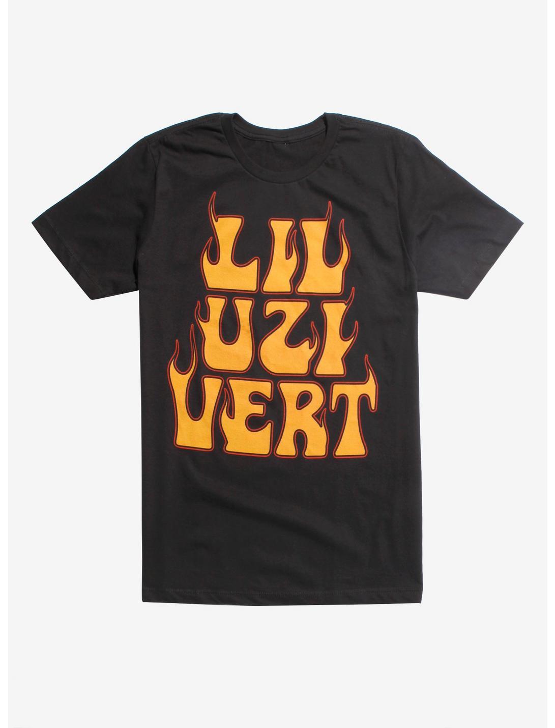 Lil Uzi Vert Flame Logo T-Shirt, BLACK, hi-res