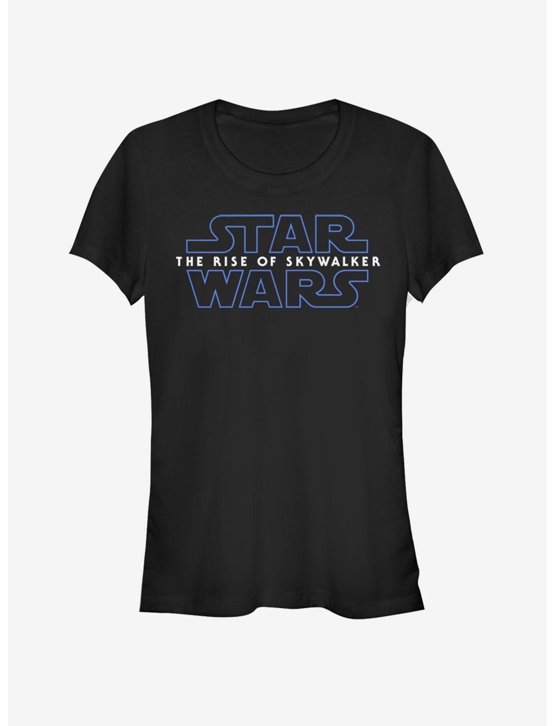 Star Wars Episode IX The Rise of Skywalker Logo Girls T-Shirt, BLACK, hi-res