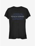 Star Wars Episode IX The Rise of Skywalker Logo Girls T-Shirt, BLACK, hi-res