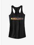 Star Wars The Mandalorian Logo Girls Tank Top, BLACK, hi-res