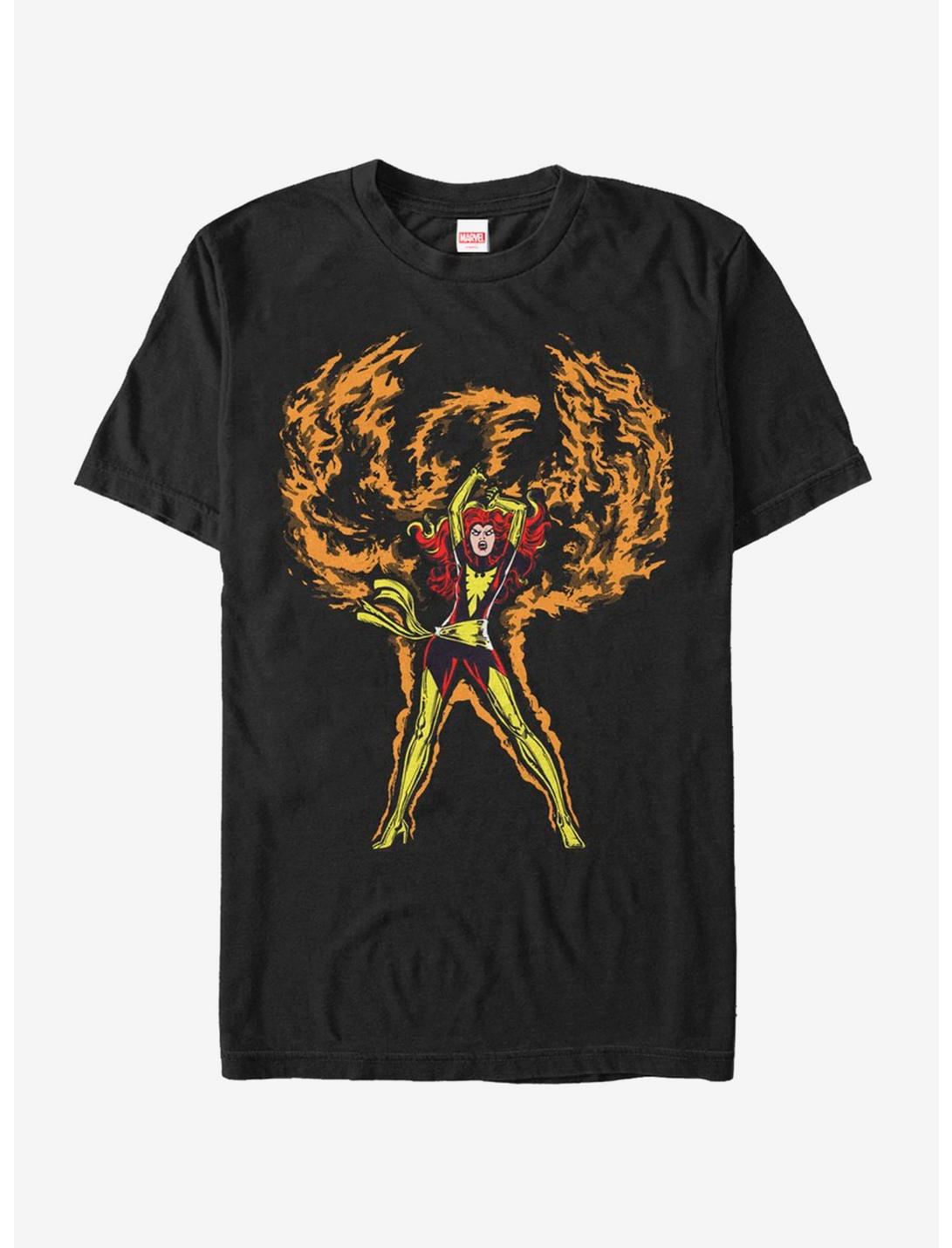 Marvel X-Men Dark Phoenix Phoenix Rises T-Shirt, BLACK, hi-res