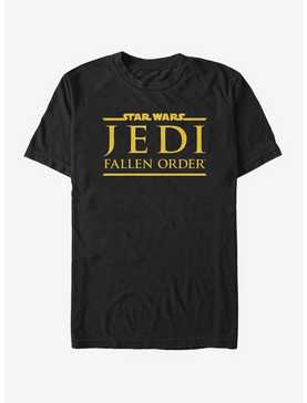 Star Wars Jedi Fallen Order Logo Yellow Ink T-Shirt, , hi-res