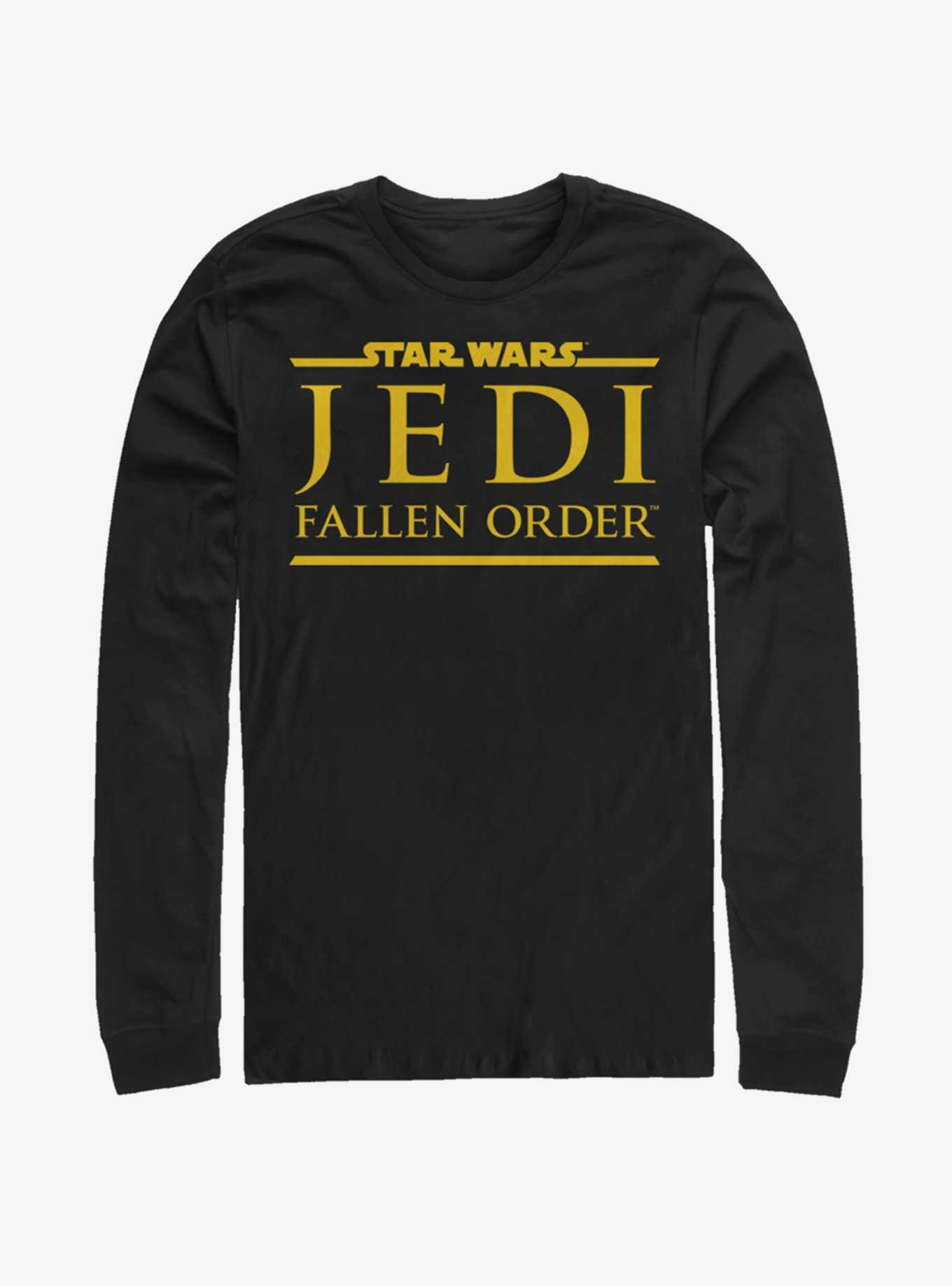 Star Wars Jedi Fallen Order Logo Yellow Ink Long-Sleeve T-Shirt, , hi-res