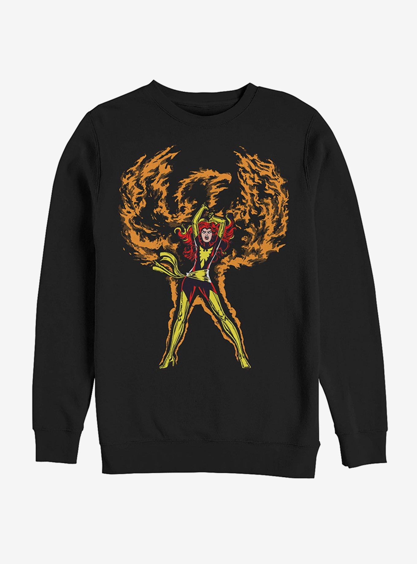 Marvel X-Men Dark Phoenix Phoenix Rises Sweatshirt, BLACK, hi-res