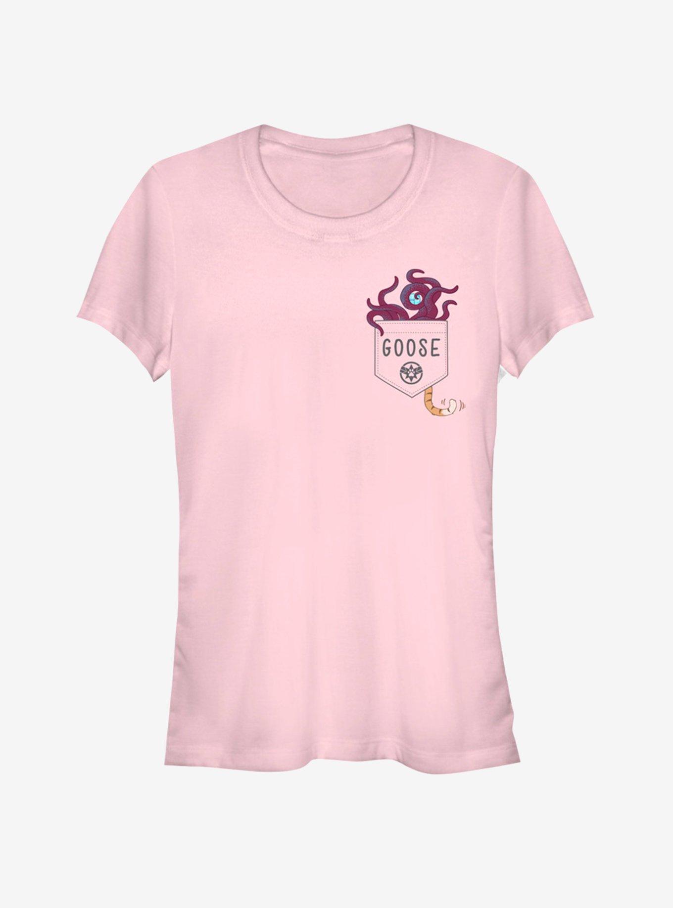 Marvel Captain Marvel Goose Flerken Faux Pocket Girls T-Shirt, , hi-res