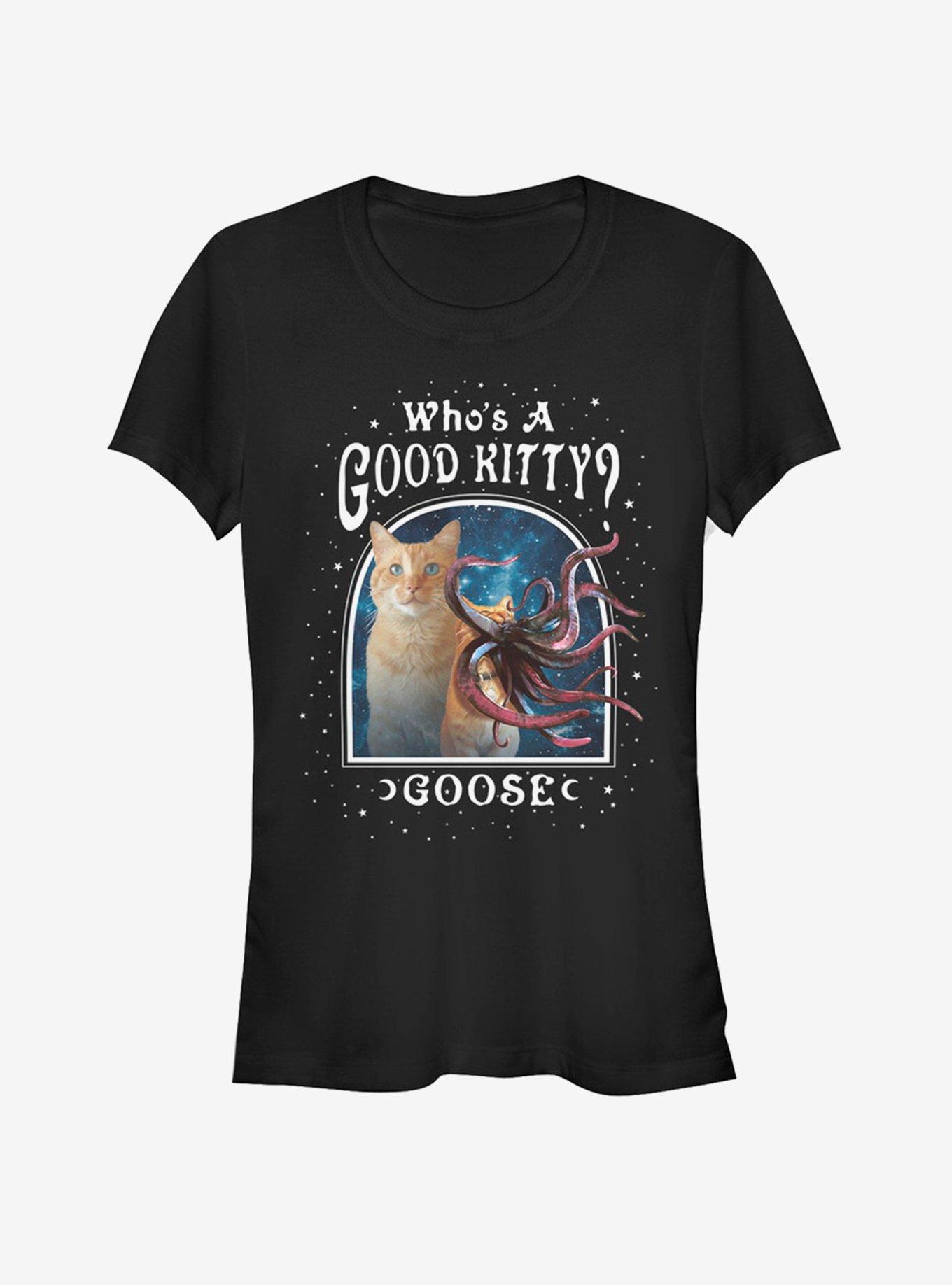 Marvel Captain Marvel Who's A Good Goose Girls T-Shirt, BLACK, hi-res