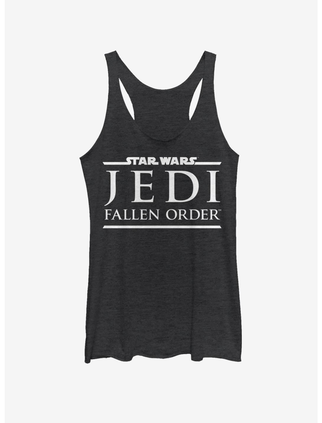 Star Wars Jedi Fallen Order Logo Girls Tank Top, BLK HTR, hi-res