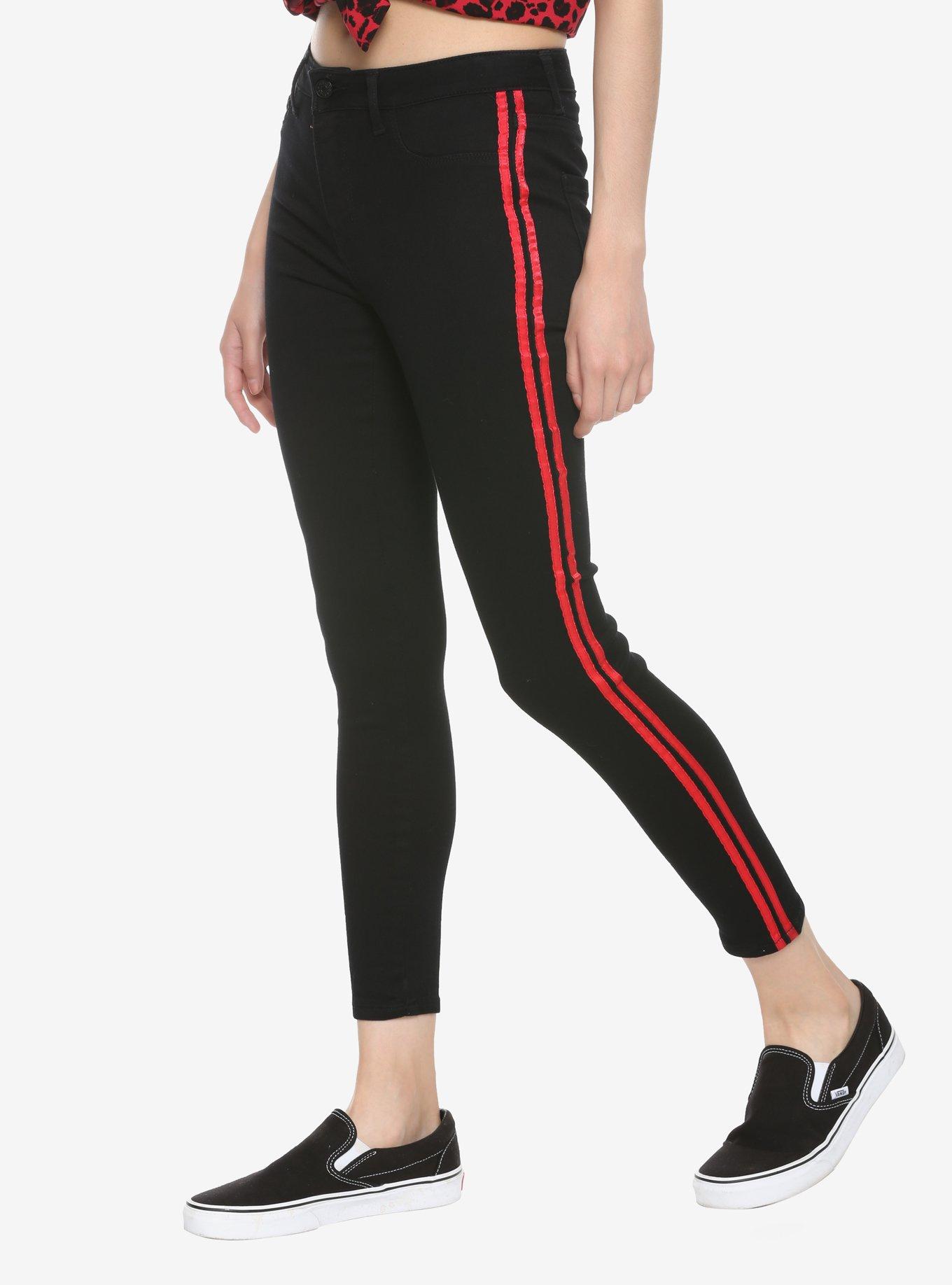 Red Tape Cropped Black Skinny Jeans, BLACK, hi-res