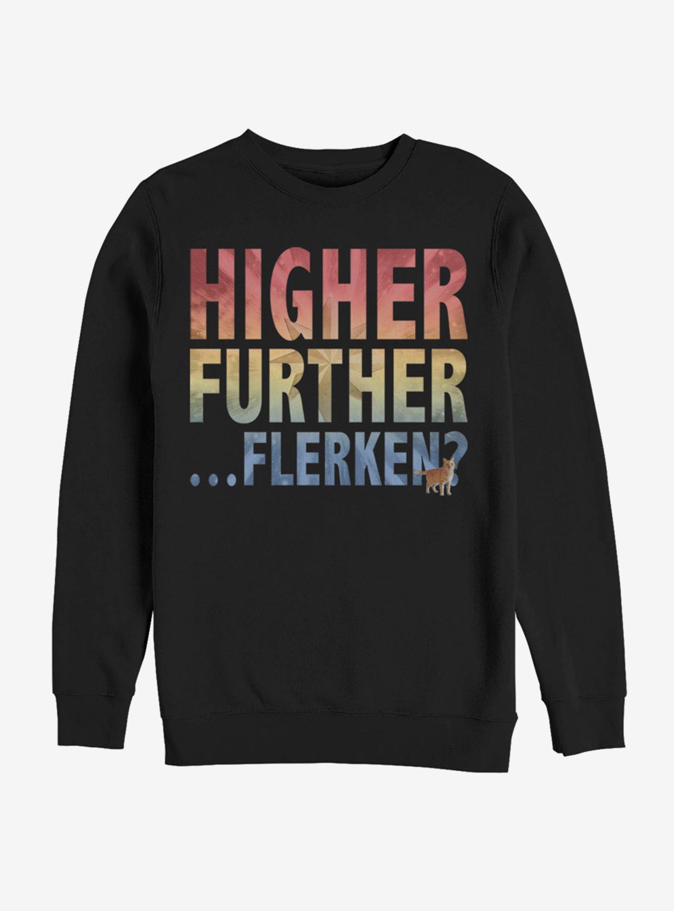 Marvel Captain Marvel Higher Further Flerken Sweatshirt, , hi-res