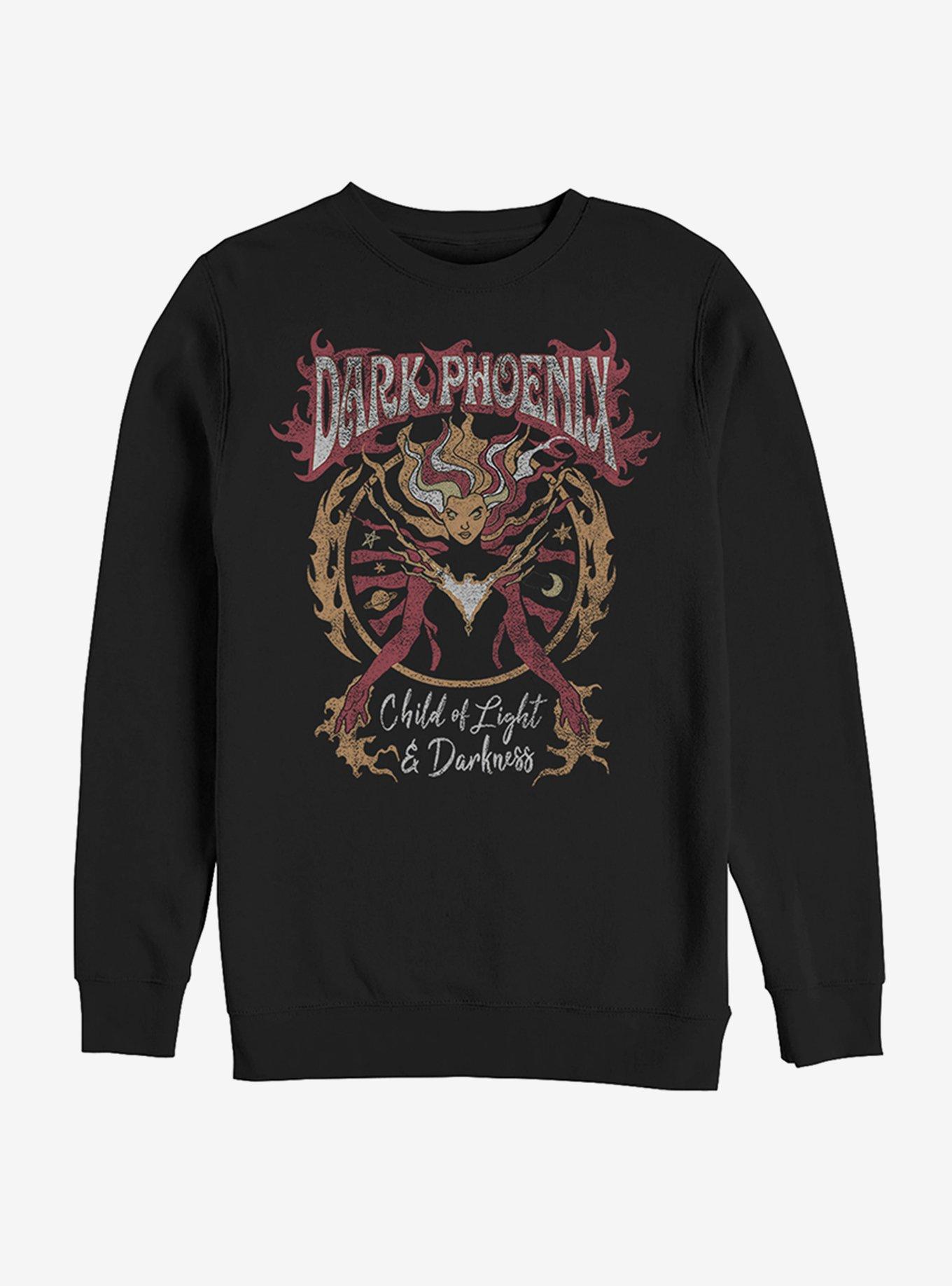 Marvel X-Men Dark Phoenix Phoenix Rising Sweatshirt, BLACK, hi-res