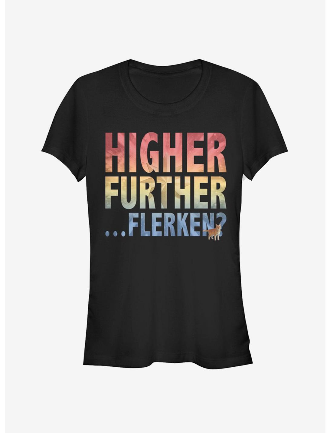 Marvel Captain Marvel Higher Further Flerken Girls T-Shirt, BLACK, hi-res