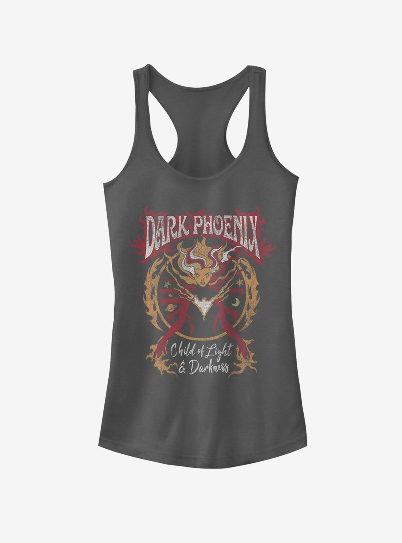 Marvel X-Men Dark Phoenix Phoenix Rising Girls Tank Top, CHARCOAL, hi-res