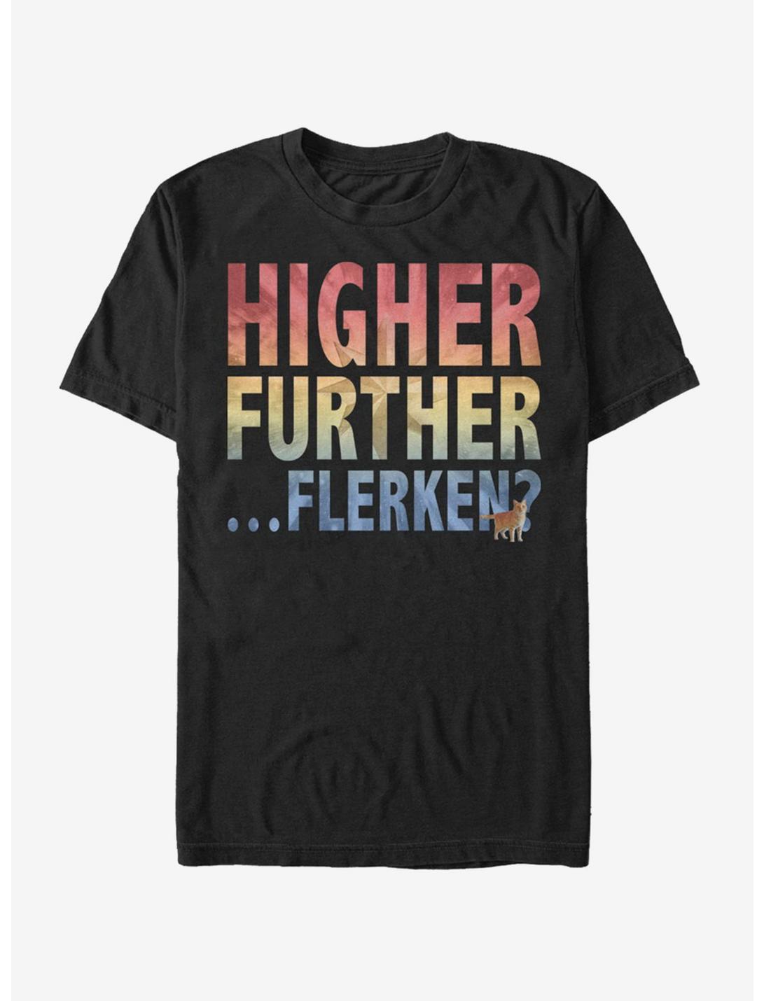 Marvel Captain Marvel Higher Further Flerken T-Shirt, BLACK, hi-res