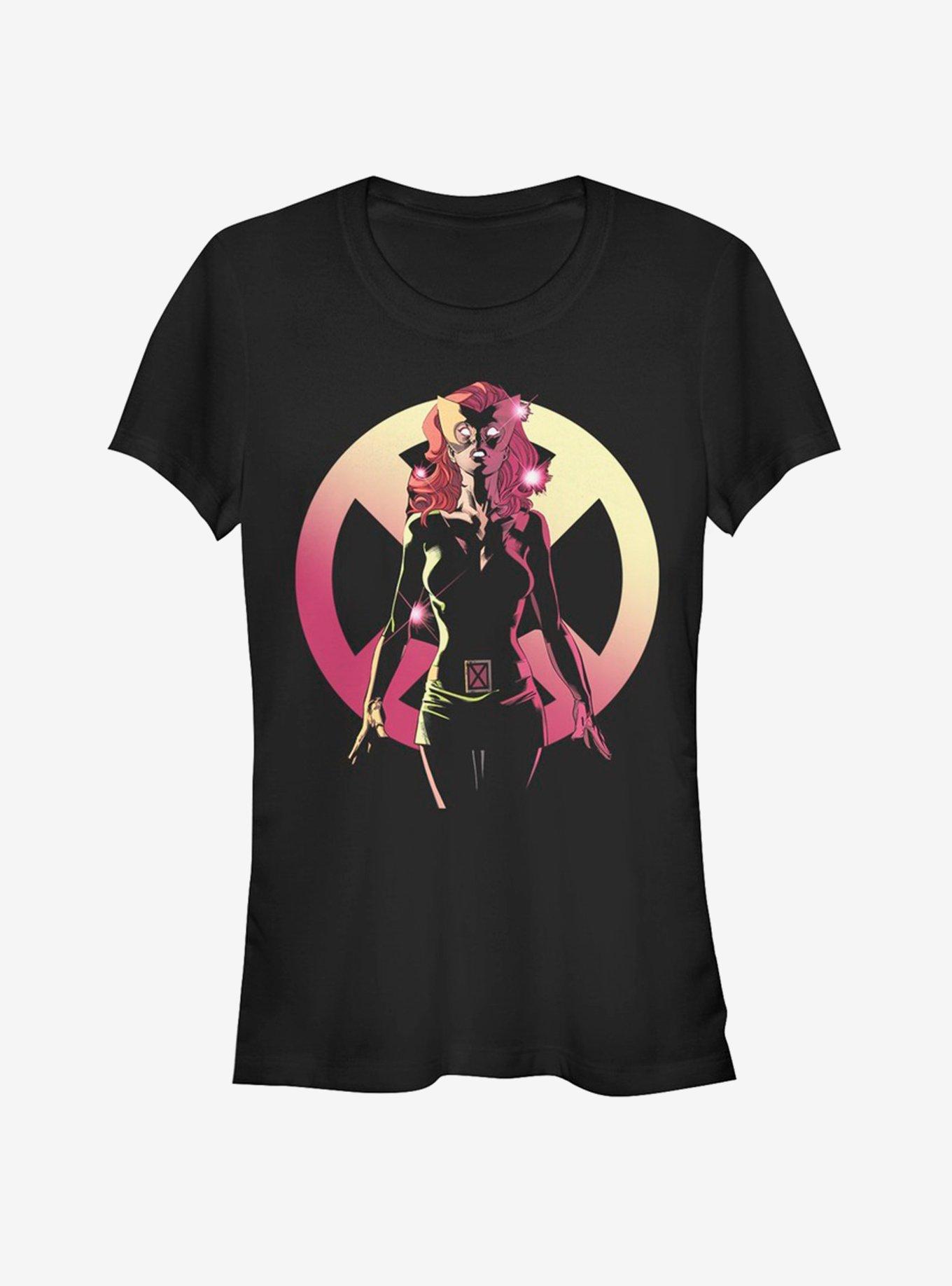 Marvel X-Men Dark Phoenix Enemy Mind Girls T-Shirt, BLACK, hi-res