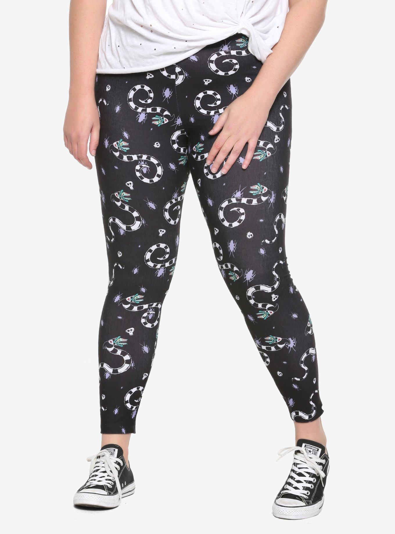 Beetlejuice Sandworm Leggings Plus Size, MULTI, hi-res