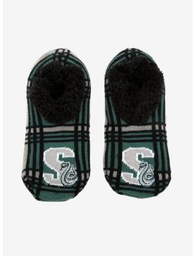 Harry Potter Slytherin Plaid Cozy Slippers, , hi-res