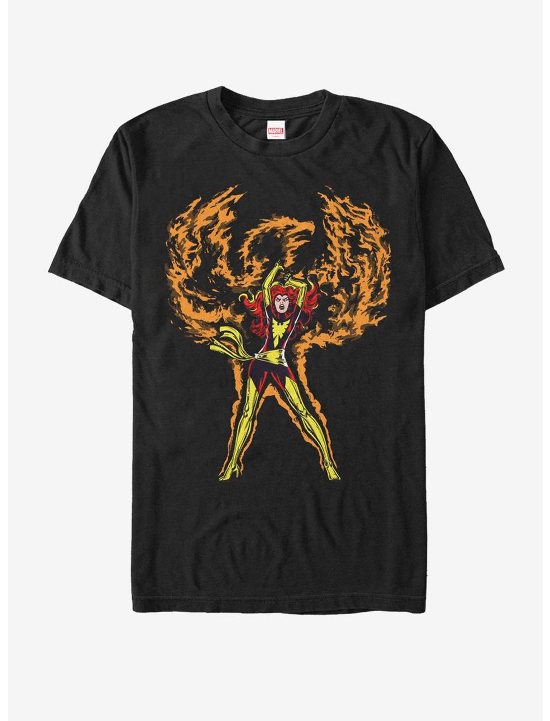 Marvel X-Men Dark Phoenix Phoenix Rises T-Shirt, BLACK, hi-res