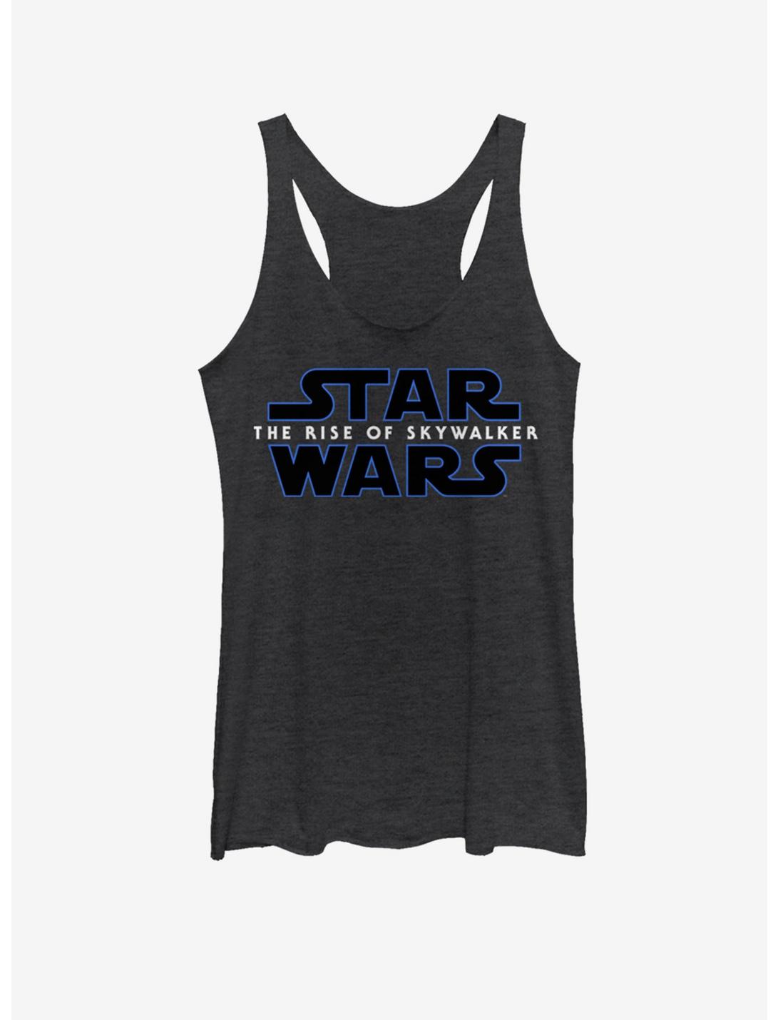 Star Wars The Rise of Skywalker Logo Womens Tank Top, BLK HTR, hi-res