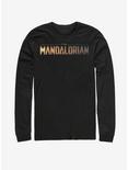 Star Wars The Mandalorian Logo Long-Sleeve T-Shirt, BLACK, hi-res