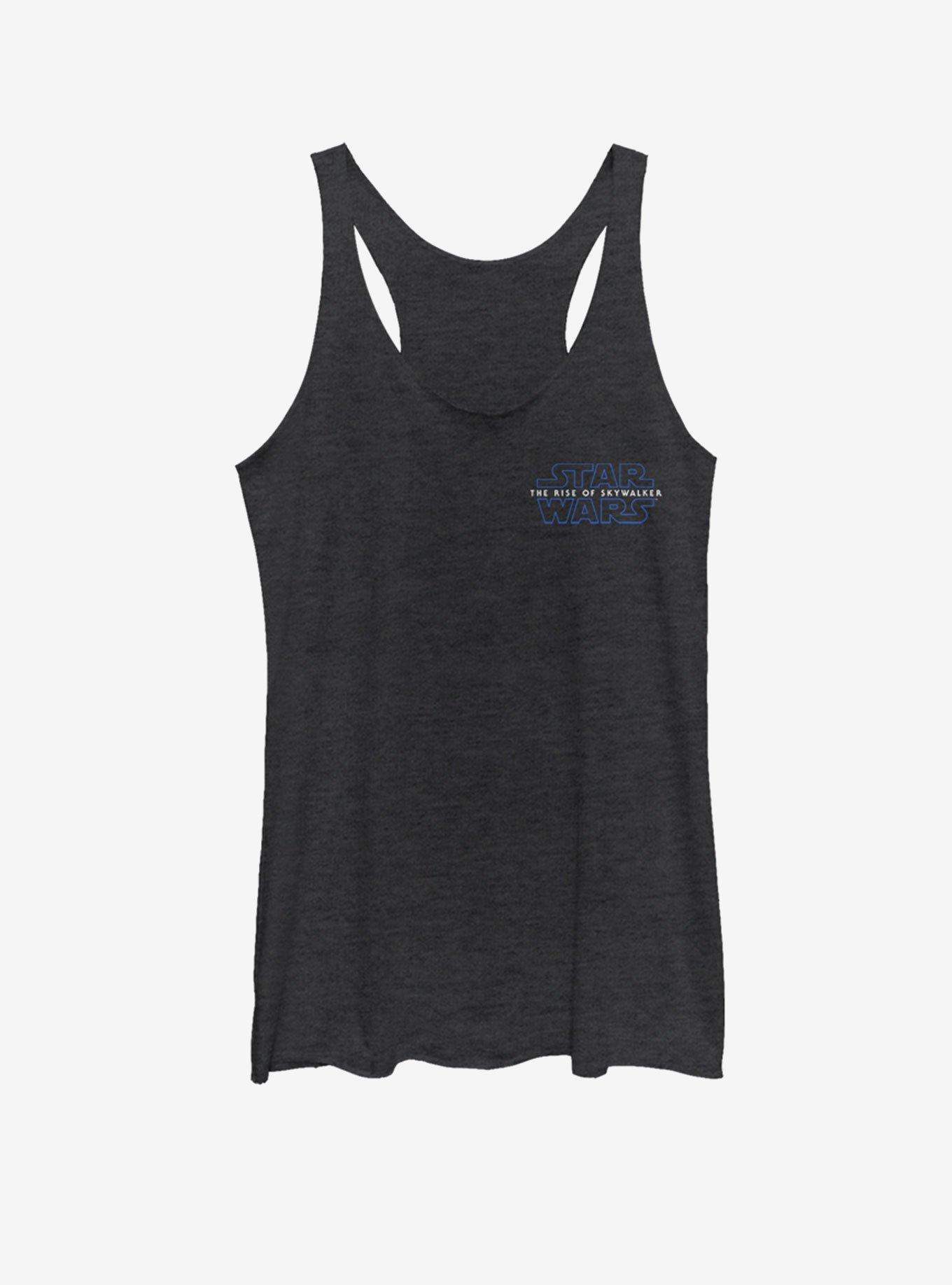 Star Wars The Rise of Skywalker Pocket Logo Womens Tank Top, BLK HTR, hi-res