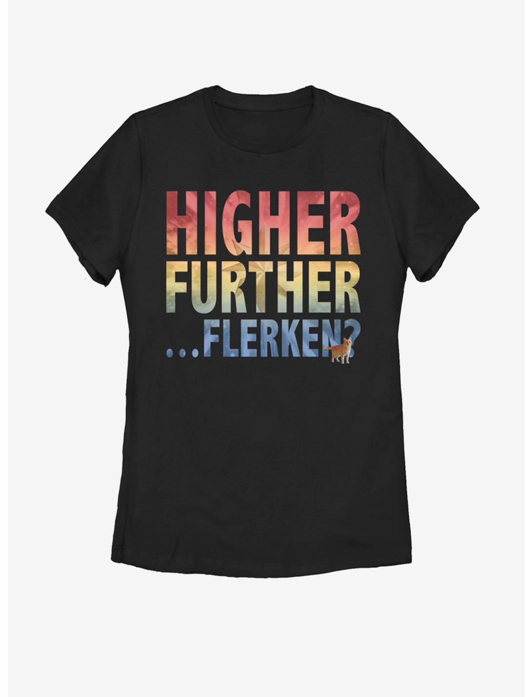 Marvel Captain Marvel Higher Further Flerken Womens T-Shirt, BLACK, hi-res