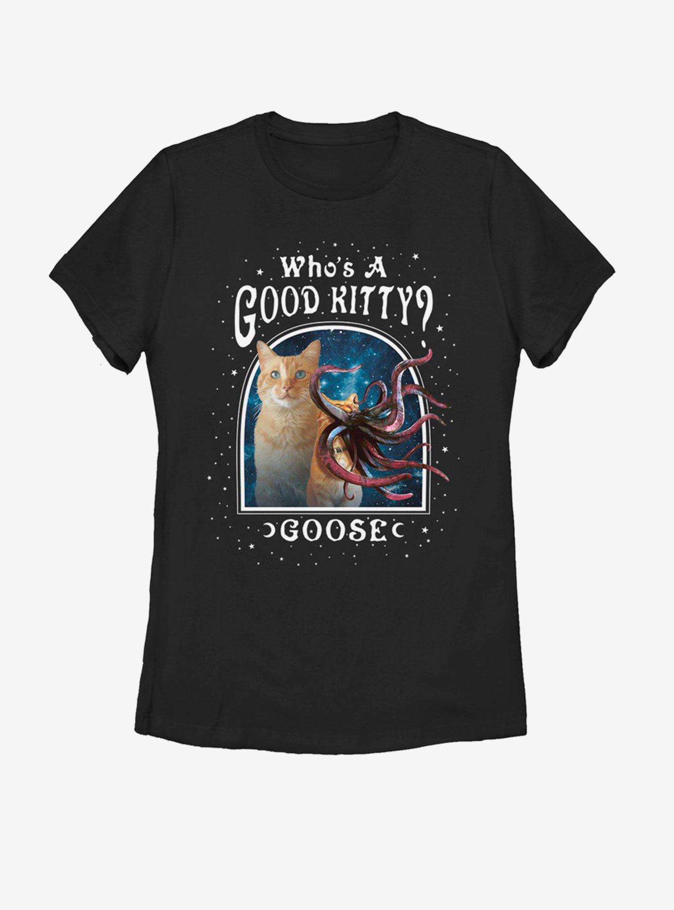 Marvel Captain Marvel Who's A Good Goose Womens T-Shirt, BLACK, hi-res