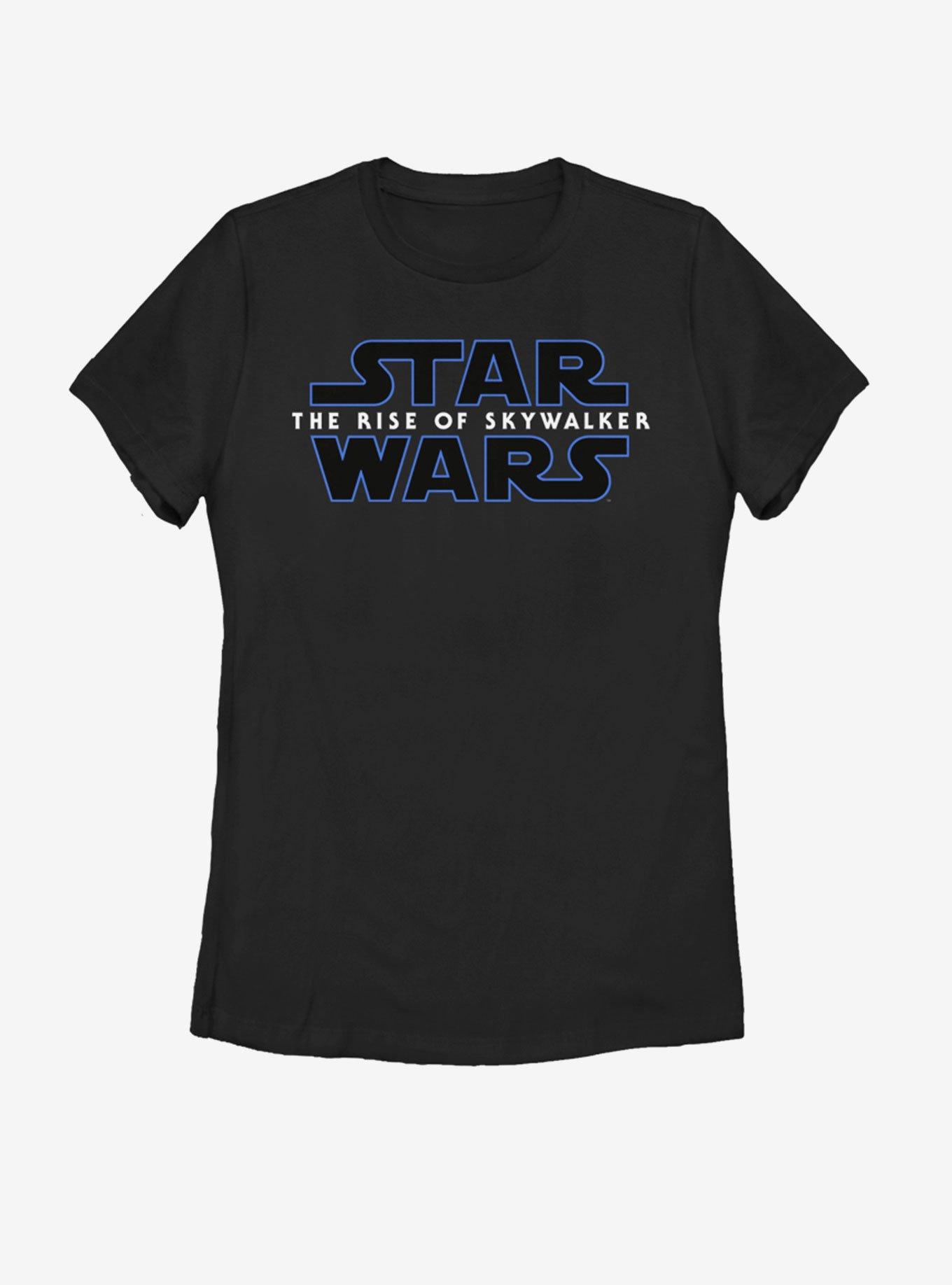 Star Wars The Rise of Skywalker Logo Womens T-Shirt, BLACK, hi-res